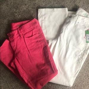 Lilly Pulitzer size 12 (qty 2 LOT) pants jeans